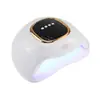 Lámpara de Fototerapia para Uñas Calientes Transfronteriza LED Secado Rápido Pegamento para Uñas Lámpara de Uñas Inducción Inteligente Lámpara de Horneado de Uñas de Alta Potencia