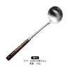 Conjunto de Utensílios de Cozinha com Cabo de Madeira Selecionado Cuidadosamente, Aço Inoxidável 304, Conjunto de Armazenamento com Rack para Utensílios de Chef de Hotel com Conjunto Completo de Espátulas