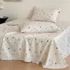 Artículo ÚnicoSábana Bajera de Gasa de Doble Capa 100% Algodón Ultra Suave Sábana Bajera Estampado de Dibujos Animados Cubre Cama Sábana Bajera de Gasa 100% Algodón Funda de Almohada