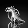 Llavero Colgante de Metal para Coche con Pequeño Dinosaurio Creativo Lindo Unisex Personalizado Decoración de Coche de Dibujos Animados