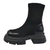 Botas Martin para conquistar la calle zapatos de mujer 2026 Otoño/Invierno súper bonitas adelgazantes tacón medio súper calientes botas elásticas botines cortos botas de mujer de una sola pieza