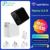 Cabeça substituível 40W nitreto de gálio 1C1A carregador de viagem multi-protocolo PD20W + QC3.0 dual-port independente carregamento rápido inteligente