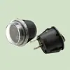 Interruptor Redondo Impermeable para Barco KCD1 con Luz Trípode 2 velocidades 3 velocidades unidos Panel Metálico Interruptor Basculante 20mm