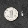 Plata Esterlina Cadena de Cola Etiqueta Pequeña 925 Placa para Imprimir Palabras Collar Tobillera Pulsera Cadena de Extensión Placa Plateada Colgante de Cola Plateada Placa de Cola