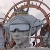 Escultura Grande de Fibra de Vidro Cabeça Mecânica de Vento Imagem Dispositivo Marco para Turismo Cultural Pontos Turísticos Telhados de Edifícios Parque Temático Engenharia Decoração Estética