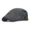 Gorra Boina Fina de Malla Transpirable Camuflajeada para Primavera y Verano para Hombres y Mujeres, Gorra con Visera Estilo Británico Juvenil para Protección Solar