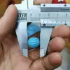 Minério associado magnesita injeção sintética turquesa de segunda geração contas espaçadoras azul-esverdeado contas esculpidas em meandro acessórios de chaveiro de casca de tartaruga