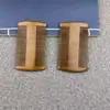 Peine de Sándalo Verde con Mango, Peine de Media Luna, Peine de Madera para Peluquería para el Cuero Cabelludo, Portátil para Uso en Casa, Peine de Madera Ancho y Fino, Madera Maciza