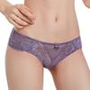 Ropa interior de encaje sexy transfronteriza para mujer, ultrafina, transpirable, cómoda, de talla grande, de algodón, con entrepierna y cintura media.
