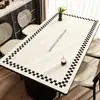 Mantel individual de mesa de comedor lujoso y de alta gama, lavable, a prueba de aceite, impermeable, resistente al calor, mantel individual de mesa de cuero, mantel para mesa de café, mantel de estilo francés