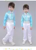 Roupas festivas de Ano Novo para crianças, meninos, florista, vestido de apresentador, vestido de coro, terno de manga longa com lantejoulas, roupas de performance