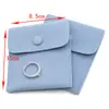 Saco para Embalagem de Joias de Tecido de Veludo Pérola Saco de Dicas Saco de Brinquedo Cultural Saco Pequeno Saco para Presente de Anel Saco com Fecho Saco Pequeno de Tecido Cinza