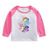 Camiseta de manga larga para niños, ropa infantil, otoño 2022, nueva camiseta de algodón para niñas, primavera y otoño, camiseta fina para niñas