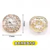 Botones cuadrados estilo Chanel nuevos, cosidos a mano con perlas y pedrería, accesorios para ropa DIY, botones de metal