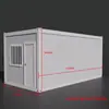 Contenedor de Ensamblaje para Dormitorio de Empleados Casa Prefabricada Móvil para Exteriores Oficina Placa de Acero Color Contenedor de Vivienda Casa Móvil