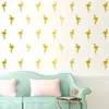 Fanxi 3175 Decoración de Pared de Fondo para Habitación Infantil Pegatinas de Pared DIY Frescas Pegatinas de Pared Creativas Modernas Flamenco