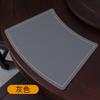 Sousplat de Couro Chuangmu Impermeável, Isolado e à Prova de Óleo Jogo Americano de Mesa de Hotel para Casa Luxo Leve em Forma de Leque Linha Única