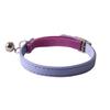 Aminger nuevo color Macaron lindo collar de tela para mascota gato collar de gato PU color collar pequeño