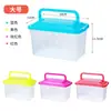 Pequeno aquário hamster caixa de transporte doméstico transparente bolsa gaiola caixa inquebrável tartaruga pequena bolsa caixa