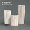 Adereços de casamento: decorações de mesa de sobremesa dobráveis, marcadores de corredor em coluna romana, pilares cilíndricos, colunas decorativas de origami para vitrine de casamento