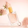 Fornecimento de Garrafa de Perfume Nova 50ml Garrafa de Perfume Vazia Transparente Garrafa de Vidro Quadrada Plana Garrafa com Dispenser de Pressão Garrafa Borrifadora de Baioneta