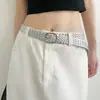 Cinto Estilo Coreano Personalizado com Estrela e Bolinhas e Rebites para Mulheres Y2K Nicho Estilo Hot Girl com Jeans Acessórios de Moda para Cinto
