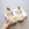 Sapatos Mary Jane de Solado Grosso para Meninas 2026 Primavera e Outono Novos Estilo JK Francês Salto Grosso Laço Sapatos de Uma Sola para Crianças Mais Velhas
