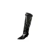 Botas de tornozelo destacáveis de uso duplo, estilo de nicho, salto fino, bico fino, design de cano de bota, novas botas longas retrô versáteis, estilo feminino na altura do joelho