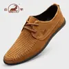 Zapatos de hombre Gongyang de piel de vaca de primera capa, forro de felpa, engrosados, suela blanda, cálidos zapatos casuales de cuero, zapatillas de cuero genuino para hombre