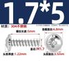 Tornillos autorroscantes de acero inoxidable 304 con cabeza plana en forma de cruz y cola plana Tornillos autorroscantes de cabeza redonda con arandela Tornillos autorroscantes Roscas autorroscantes