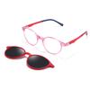 Gafas de Sol para Niños Modelo Nuevo 2026 con Set de Lentes Magnéticas Clip-On, Lentes de Doble Uso con Protección Polarizada y UV Bh2011