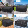 Funda Antipolvo para Banco de Exterior Funda para Sofá Impermeable Protección Solar Funda Protectora para Silla de Exterior Tela Oxford Negra Venta Caliente Transfronteriza