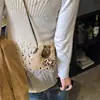 Bolso de Mujer Mini Lindo Lazo Gatito Dibujos Animados Felpa Bolsa Pequeña Estilo Padre-Hijo Niña Cruzado Mochila de Princesa
