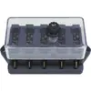 Porta-fusível Universal de Proteção contra Sobrecarga Multi-vias para Carros, Trailers e Barcos, com Tampa, Tipo Lâmina de 10 vias, Terminal de Parafuso