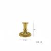 Suporte de vela alto estilo europeu transfronteiriço folha de ouro xícara de vela vintage jantar à luz de velas recipiente de vela ornamentos de decoração de casamento