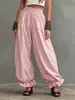 Moda Femenina Transfronteriza Europea y Americana de Amazon 2026: Pantalones de Linterna de Corte Holgado, Pantalones Largos Casuales de Verano Sueltos con Dobladillo Fruncido