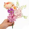 1 Peça Arranjo de Flores Artificiais Dália Vaso Arranjo de Flores Decoração Buquê Decoração de Exibição de Mesa Decoração de Celebração de Casamento