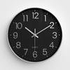 Reloj de Hogar Reloj de Pared para Sala de Estar Reloj de Pared Silencioso para Dormitorio Reloj de Cuarzo Redondo Moderno y Simple Reloj de 30 cm