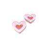 Parche de corazón de amor con estampado de tulipán sonriente, pendientes suaves y bonitos, pulsera, cadena para teléfono móvil, accesorios