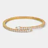 Pulsera Sencilla con Circonita Incrustada de Venta Caliente en Amazon Moda Europea y Americana Novia Boda Pedrería Accesorios para Mano pulsera