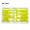 T-tail de duas cores 20 Isca Macia 7cm/2G slot para anzol dupla face Isca Luya isca de pesca ao ar livre comida para peixe atacado