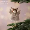 Xunmu Novo Produto Transfronteiriço Pronta Entrega Pingente de Árvore de Natal Boneca Menina Boneca Pequena Decoração Anjo Pelúcia de Natal