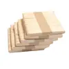 Paquete de 50 palitos para helado palitos de paleta desechables DIY modelo hecho a mano material de palito de madera color madera productos de madera