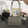 Bolso de Hombro Nuevo Directo de Fábrica Bolso de Hombro Cruzado de Moda Transfronteriza Bolso de Cadena de Doble Uso Bolso Tejido a Mano para Mujer