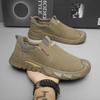 Zapatos de Trabajo Ligeros para Hombre, Transpirables, Casuales para Primavera y Otoño, Combinan con Todo, Resistentes al Desgaste, Slip-on, Suela Suave, Sin Puntera de Acero, para Obra