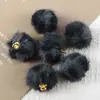 Colgante de Pompones con Estampado de Leopardo de Pelo Sintético de Minka de 14 MM Colgante de Cuentas para Collar Esponjoso Pendientes Charm Colgante Hecho a Mano para Manualidades Accesorios de Joyería