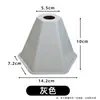 Cone Marcador Quadrado Espesso de 10cm com Furos, Obstáculo para Treinamento de Futebol e Basquete, Cone Marcador, Barricada de Cone de Sorvete
