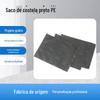 Saco preto biodegradável ecológico saco transparente PE com auto-selagem saco de conservação de alimentos saco de arquivos logo imprimível