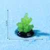 Paisagem em miniatura de comércio exterior transfronteiriço, pequeno coral que brilha no escuro, decoração de aquário oceânico, acessórios DIY, enfeites de garrafa ecológica