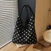 Bolsa de Bolinhas para Mulheres 2026 Nova Moda de Verão Tendência de Alta Qualidade Vintage Bolsa de Ombro Bolsa Tote de Grande Capacidade